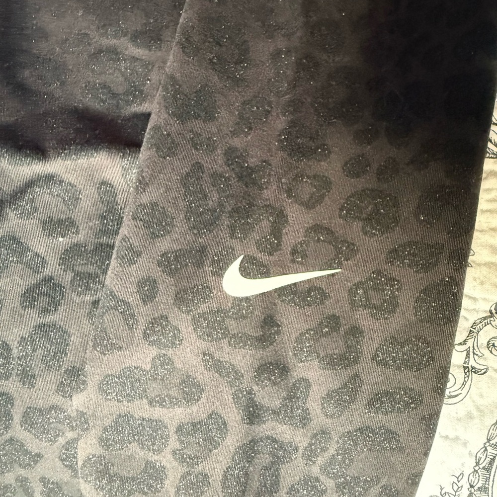 Nike Black Animal Print Leggings